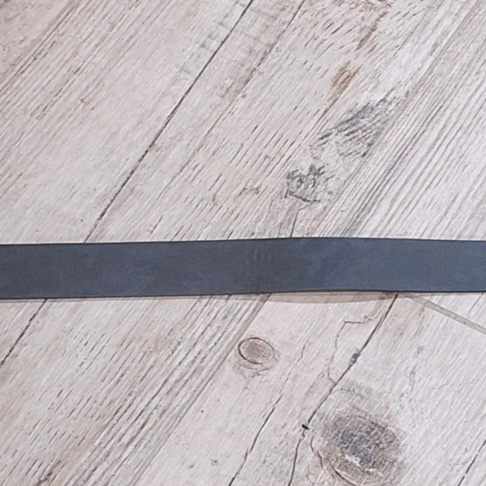 Black Camo Synthetic Leather Belt with Silver Buckle Sz L YOUTH